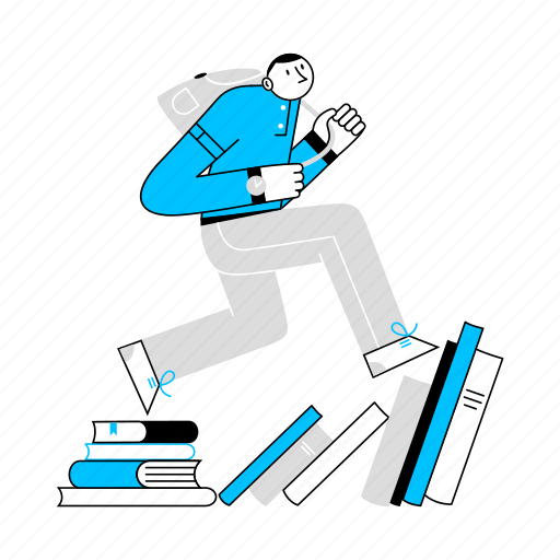 Book, student, education, study, school, knowledge, learning illustration - Download on Iconfinder