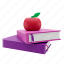 books, and, apple 