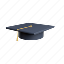 graduation, cap, toga, front, education, university, learning, school, knowledge 