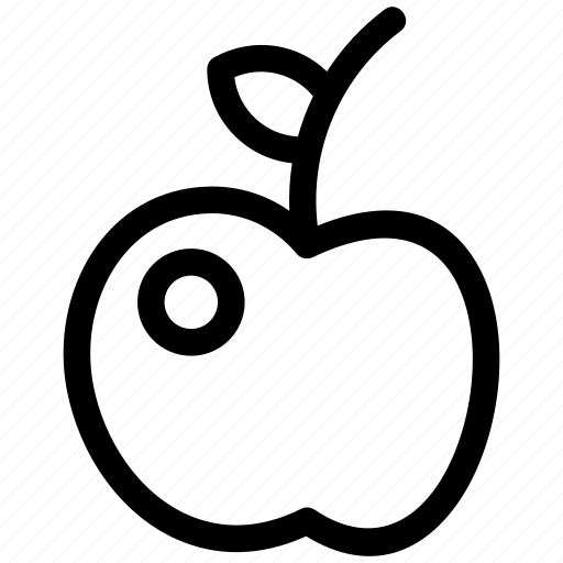Apple, fruit, fresh, food, ripe, vegetarian icon - Download on Iconfinder