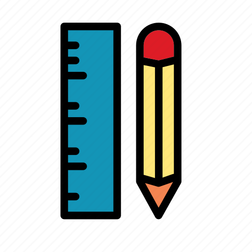 Education, ruler, pen, pencil icon - Download on Iconfinder