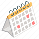 calendar, daybook, datebook, almanac, schedule