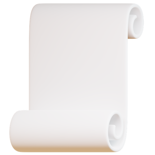 Paper, scroll, blank, white, roll, document icon - Free download