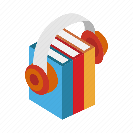 Books, headphones, listening, online, learning icon - Download on Iconfinder