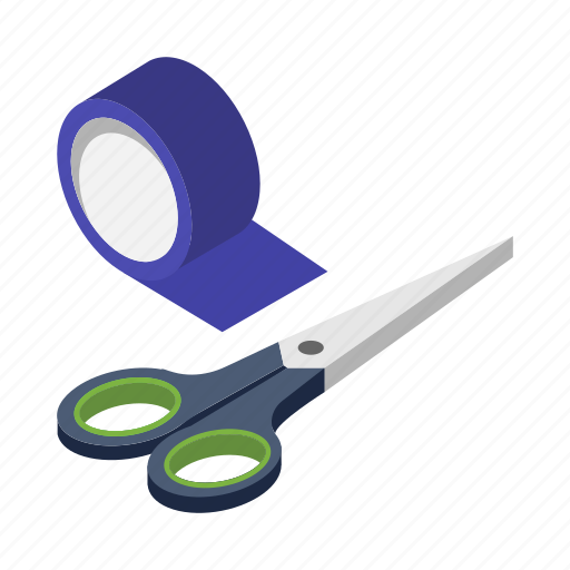 Tape, cutting, scissor, stationary, cellotape icon - Download on Iconfinder