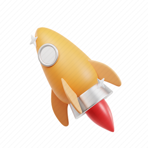 Rocket, startup, spaceship 3D illustration - Download on Iconfinder
