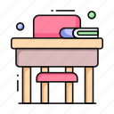 study table, study desk, tabletop, furniture, class table
