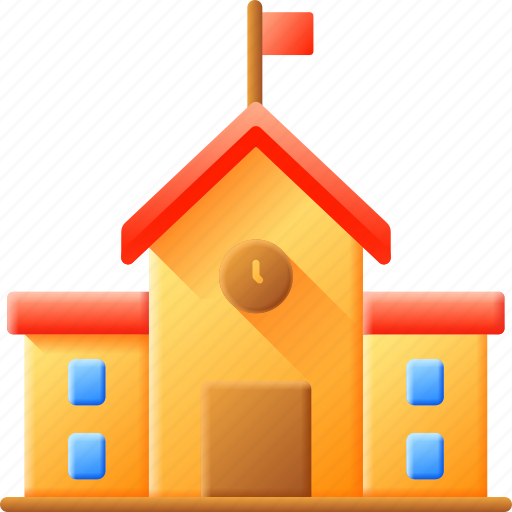 School, high, buildings, schooling, bag, education, campus icon - Download on Iconfinder