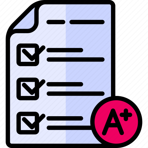 Test, exam, multiple, choice, document, file, education icon - Download on Iconfinder
