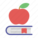 apple, book, bookmark, education