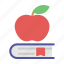 apple, book, bookmark, education 