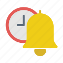 bell, clock, time, schedule