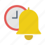 bell, clock, time, schedule 