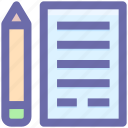 .svg, doc, document, file, page and pencil, paper, sheet