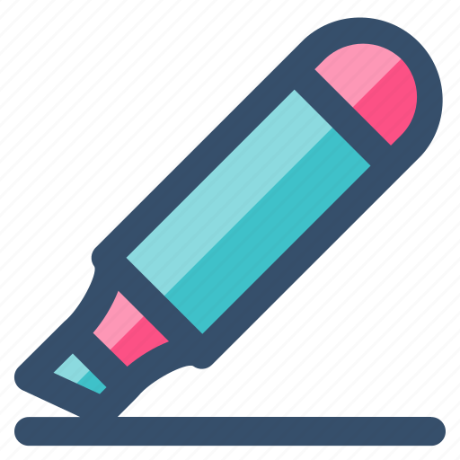 Education, highlighter, knowledge, studying, university icon - Download on Iconfinder