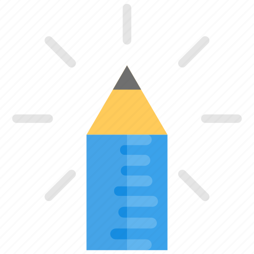 Education, education illumination concept, pencil, sparkling pencil, write icon - Download on Iconfinder
