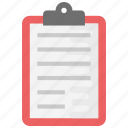 clipboard, file, list, notes, text document