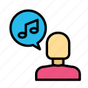 music, sing, user
