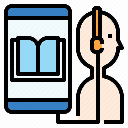 Audio, book, course, education, listening, online, study icon - Download on Iconfinder
