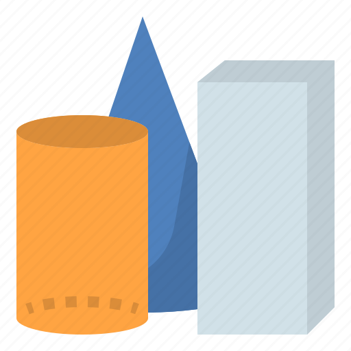 Cone, cube, cylinder, geometry, shape icon - Download on Iconfinder