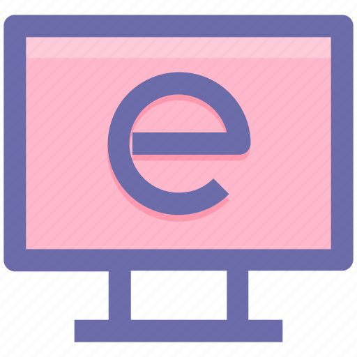 .svg, e learning, explore, internet, internet explorer, lcd, learning icon - Download on Iconfinder