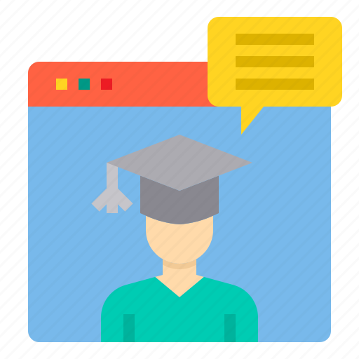 Class, education, graduate, learning, online, school, student icon - Download on Iconfinder