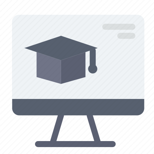Cap, computer, education, graduation icon - Download on Iconfinder