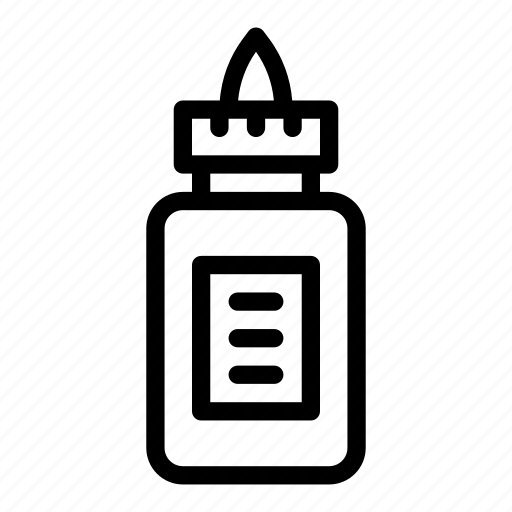 Bottle, equipment, glue, plastic, stationary icon - Download on Iconfinder