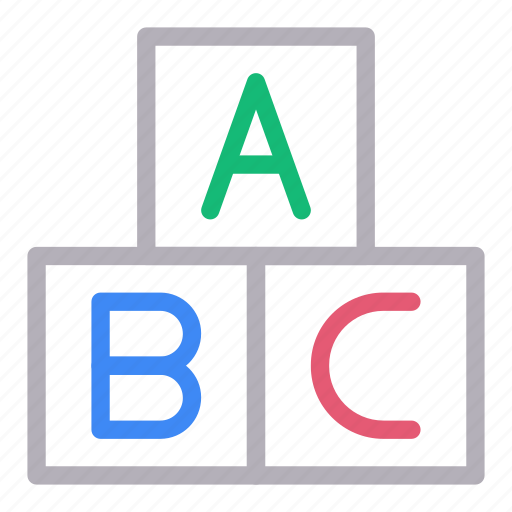 Abc, block, education, learning, study icon - Download on Iconfinder