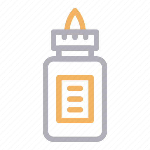 Bottle, equipment, glue, plastic, stationary icon - Download on Iconfinder