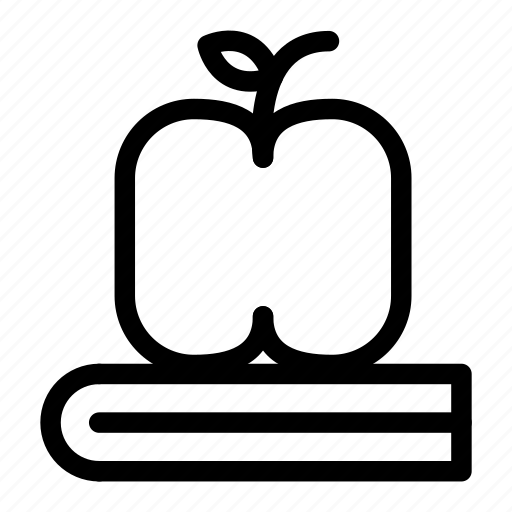 Apple, book, education, learn, school, science icon - Download on Iconfinder