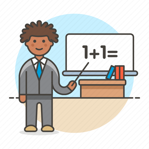 Education, board, whiteboard, math, male, desk, teacher icon - Download on Iconfinder