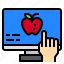 apple, education, hand, monitor 