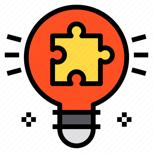 Education, idea, jigsaw, lamp icon - Download on Iconfinder