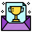 award, education, mail, winner 