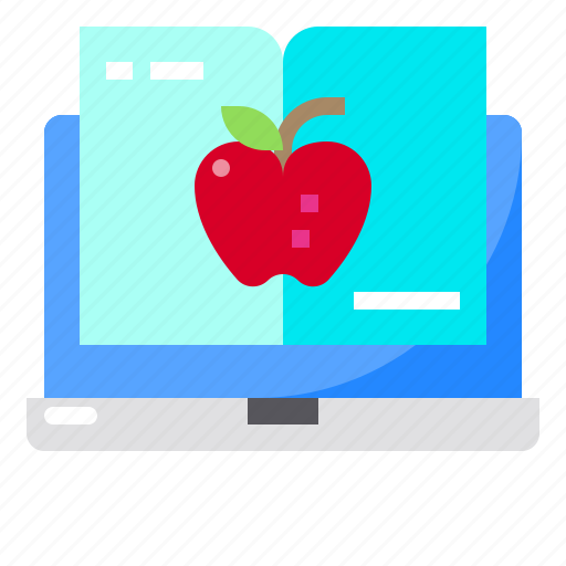 Apple, book, education, labtop icon - Download on Iconfinder
