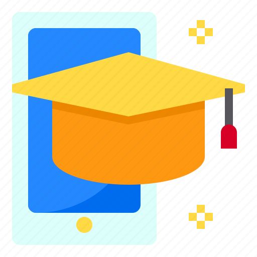 Cap, education, graduation, smartphone icon - Download on Iconfinder