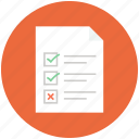 document, paper, split test, test icon