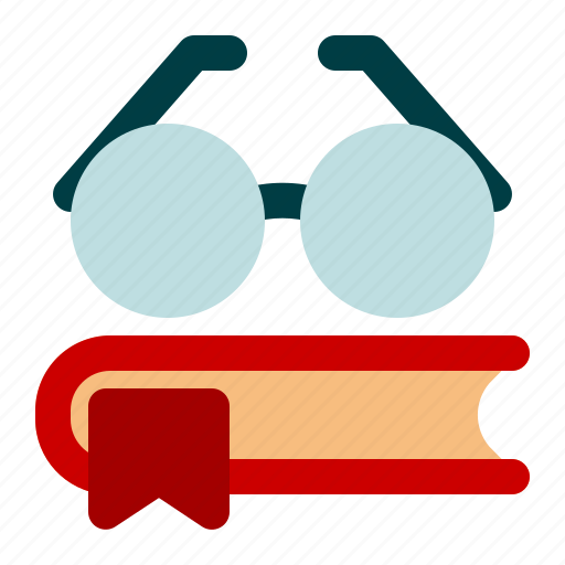 Book, education, glasses, learning, read, reading, study icon - Download on Iconfinder