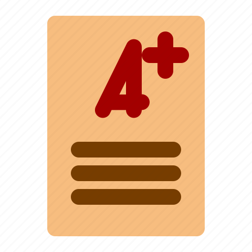 Card, education, learning, report, report card, school, study icon - Download on Iconfinder