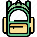 backpack, bag, books, education, purse, school, student