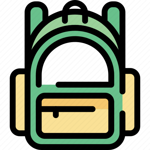 Backpack, bag, books, education, purse, school, student icon - Download on Iconfinder