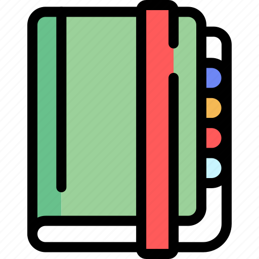 Book, bookmark, diary, education, notebook, notes, study icon - Download on Iconfinder