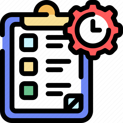Assignment, clock, education, list, task, time, to do icon - Download on Iconfinder