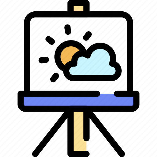 Art, class, drawing, education, landscape, sun, weather icon - Download on Iconfinder