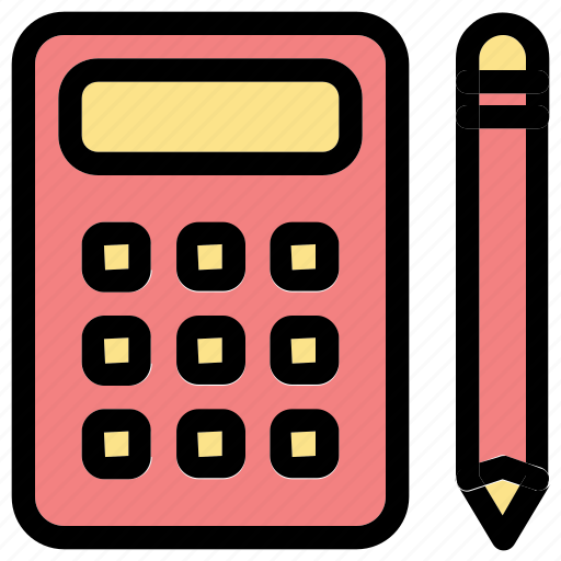 Calculator, pencil, student icon - Download on Iconfinder
