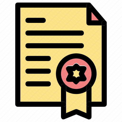 Certificate, document, school icon - Download on Iconfinder