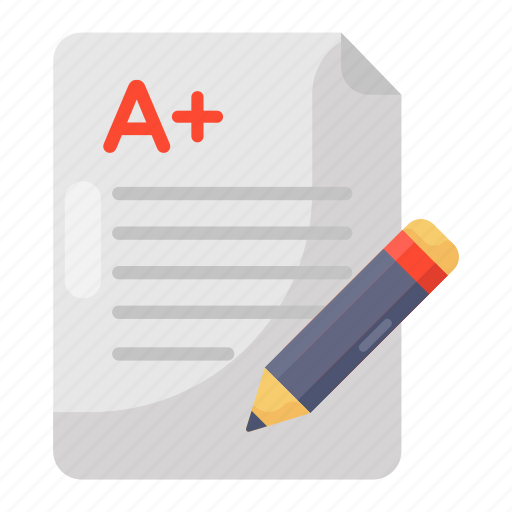 A+ file, academic sheet, grade, grade sheet, marks sheet, result file, results icon - Download on Iconfinder