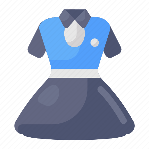 Attire, clothes, frock, uniform, uniform frock, woman dress, womenswear icon - Download on Iconfinder