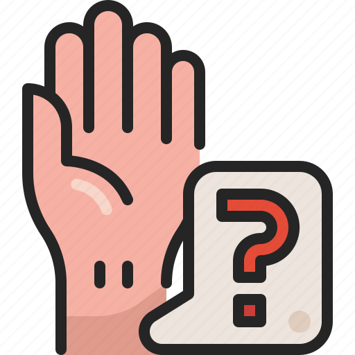 Gesture, raise, student, question, ask, class, hand icon - Download on Iconfinder